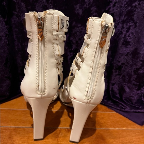 Fergie studded heel strappy, high fashion, only worn once, small nicks, box worn - Picture 6 of 6